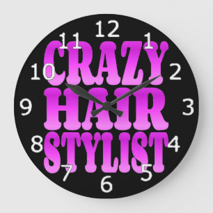Crazy Hair Stylist Grote Klok