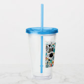 Crazy head acryl drinkbeker (Rechts)