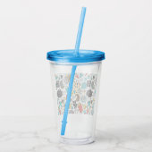 Crazy head acryl drinkbeker (Achterkant)