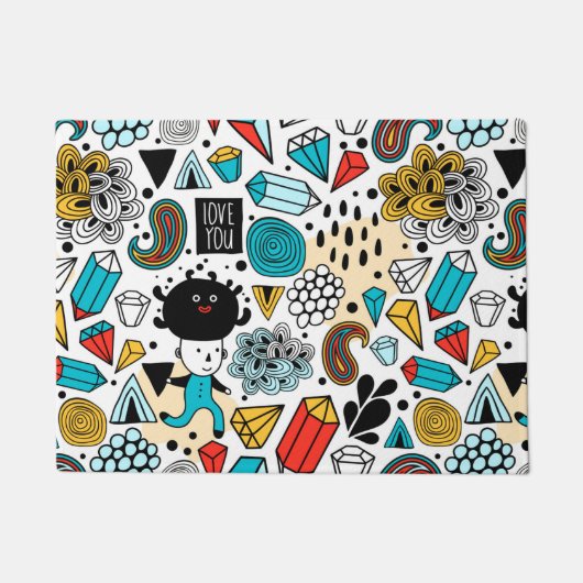 Crazy head deurmat (Voorkant)