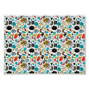 Crazy head foto afdruk