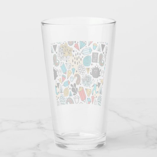 Crazy head glas (Achterkant)