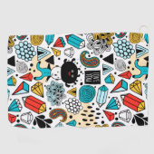 Crazy head golfhanddoek (Horizontaal)