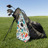 Crazy head golfhanddoek (Groen)