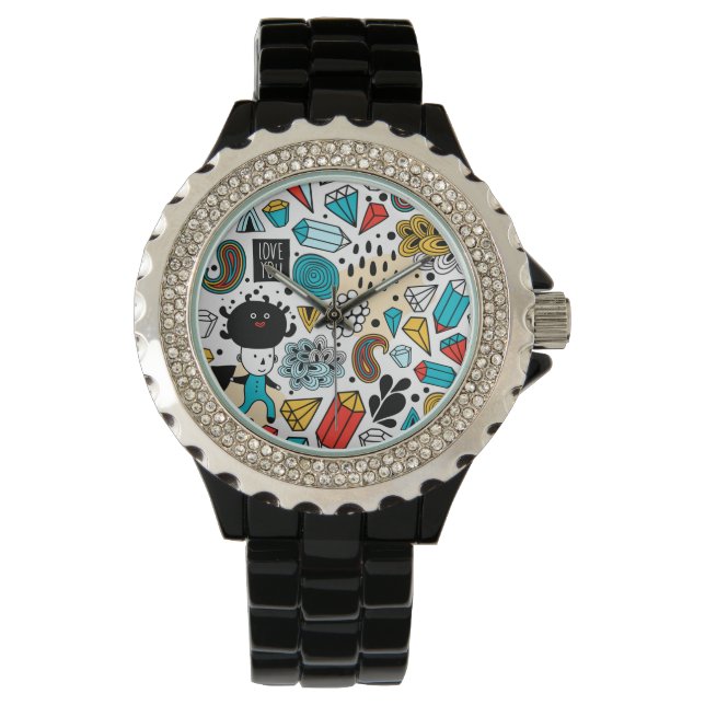 Crazy head horloge (Voorkant)