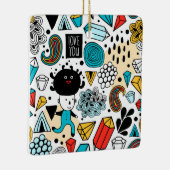 Crazy head keramisch ornament (Rechts)