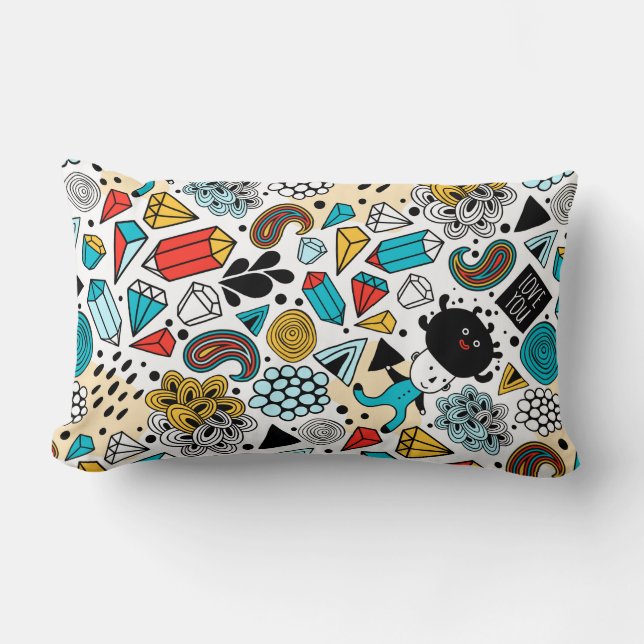 Crazy head kussen (Voorkant)