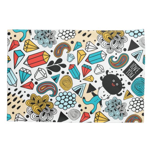 Crazy head kussensloop (Achterkant)