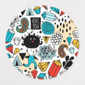 Crazy head labels (Design 2)