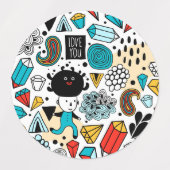Crazy head labels (Design 1)
