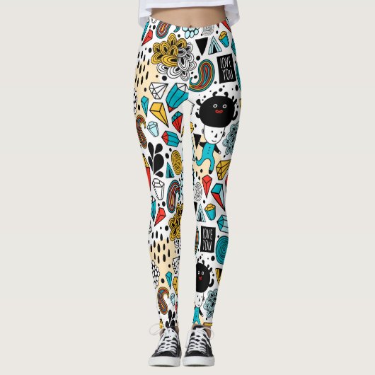 Crazy head leggings (Voorkant)