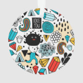 Crazy head ornament (achterkant)