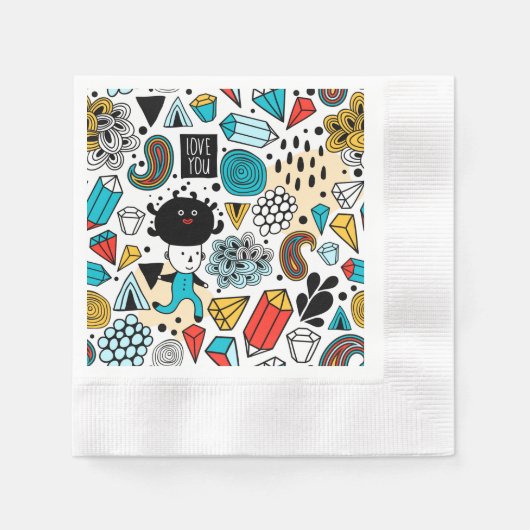 Crazy head servet (Voorkant)