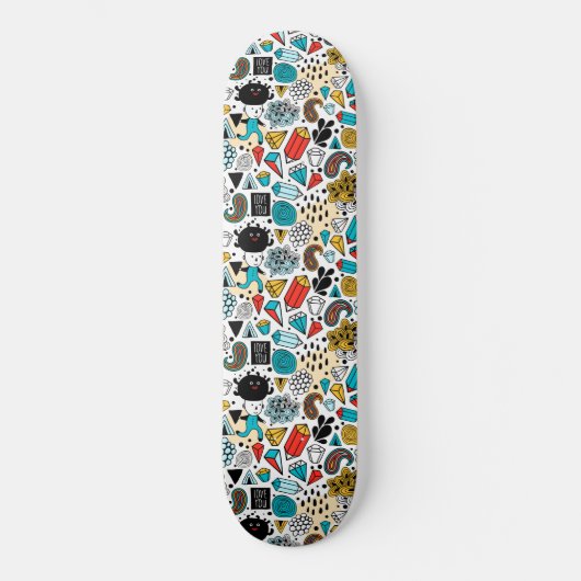 Crazy head skateboard (Voorkant)