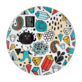 Crazy head snijplank (Voorkant)