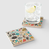 Crazy head stenen onderzetter (Zijkant)