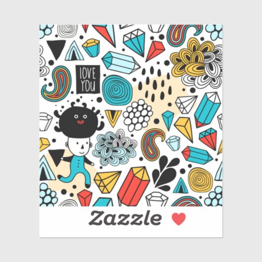 Crazy head sticker (Vel)