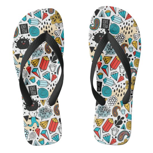 Crazy head teenslippers (Voetbed)