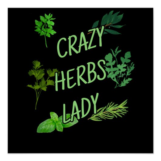 Crazy Herbs Lady Perfect Poster (Voorkant)