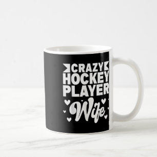 Crazy Hockey Speler Vrouw Olympisch IJshockeyveld  Koffiemok