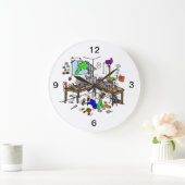 Crazy Home Brew Ham Radio Shack Clock Grote Klok (Huis)