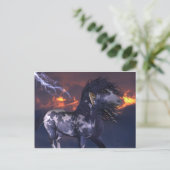 Crazy Horse Blue Briefkaart (Staand voorkant)