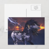 Crazy Horse Blue Briefkaart (Voorkant / Achterkant)