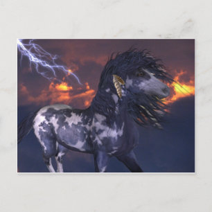 Crazy Horse Blue Briefkaart