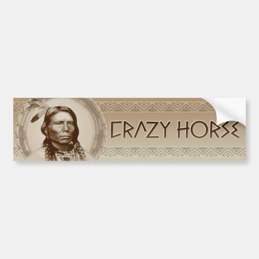 Crazy Horse Bumpersticker (Voorkant)