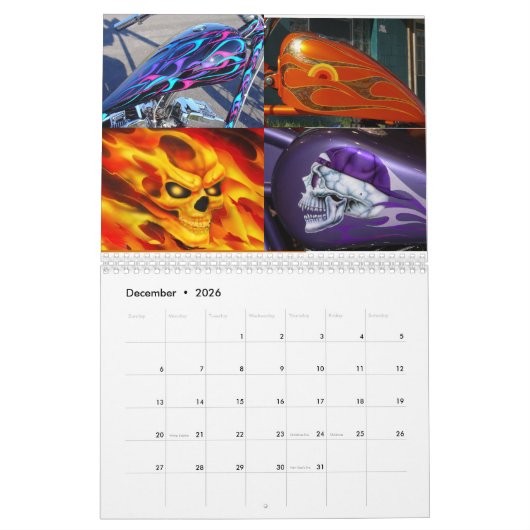 Crazy Horse Custom Paint 2021 Calendar Kalender (Dec 2026)