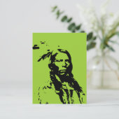 Crazy Horse Native American Briefkaart (Staand voorkant)
