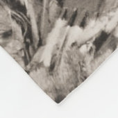 Crazy Horse Portrait Fleece Deken (Hoek)