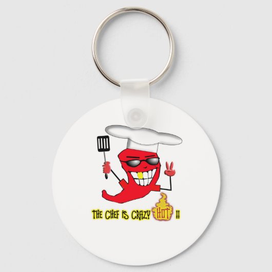 Crazy Hot Chef Sleutelhanger (Voorkant)