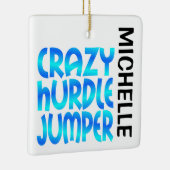 Crazy Hurdle Jumper CUSTOM Keramisch Ornament (Rechts)