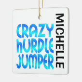 Crazy Hurdle Jumper CUSTOM Keramisch Ornament (Links)