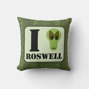 Crazy I Love Roswell UFO Alien Character Kussen