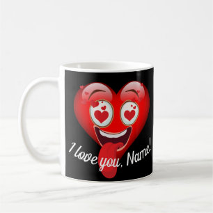 Crazy in Love Emoticon Custom Koffiemok