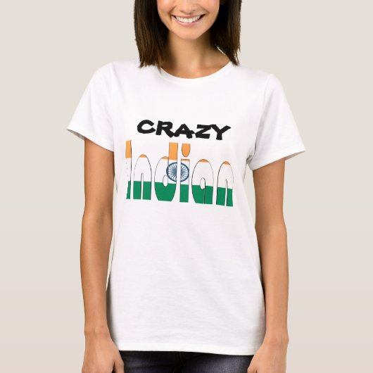 Crazy Indian T-shirt (Voorkant)