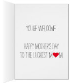 Crazy Insane Funny Humor Custom Moederdag Mam (Binnen (Rechts))