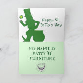 CRAZY IRISH COUSIN-grap Bedankkaart (Binnen)