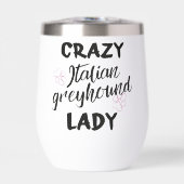 Crazy Italien Greyhound Lady Amoureux des chiens D (Avant)