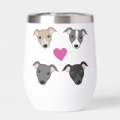 Crazy Italien Greyhound Lady Amoureux des chiens D (Arrière)