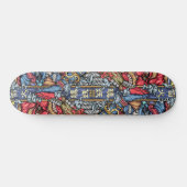 Crazy Japan Samurai Dragon Graffiti Skateboard (Horizontaal)