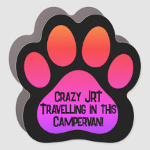 Crazy JRT Voyager dans ce Campervan! Magnet pour v