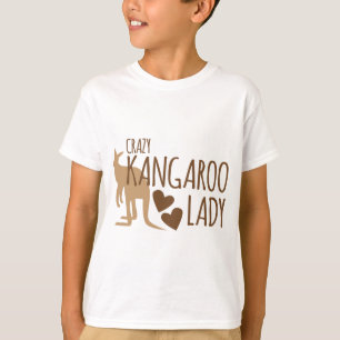 Crazy Kangaroo Lady T-shirt