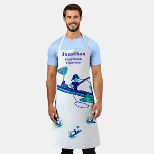 Crazy Kayak Visser Humor Schort