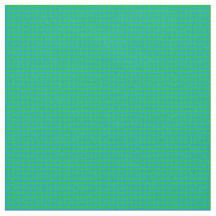 CRAZY KINDEREN COLORS-Gingham 05-Blue-Green-Fabric Stof