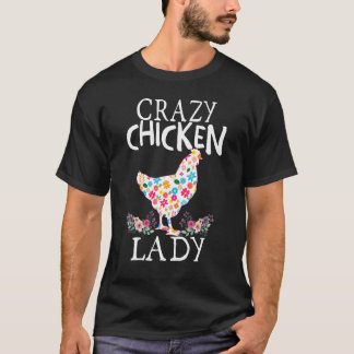 Crazy Kippen Dame Funny Kippen Liefhebbers T-shirt