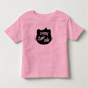 Crazy kleine katdame kinder shirts