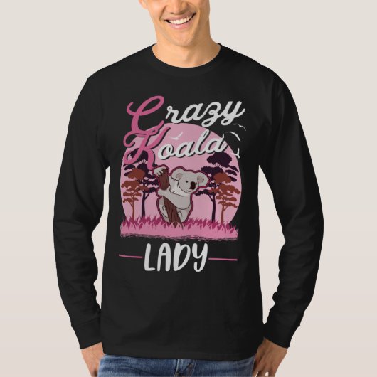 Crazy Koala lady Koala Girl T-shirt (Voorkant)